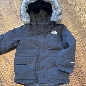 The North Face Black Hooded Jacket 2T